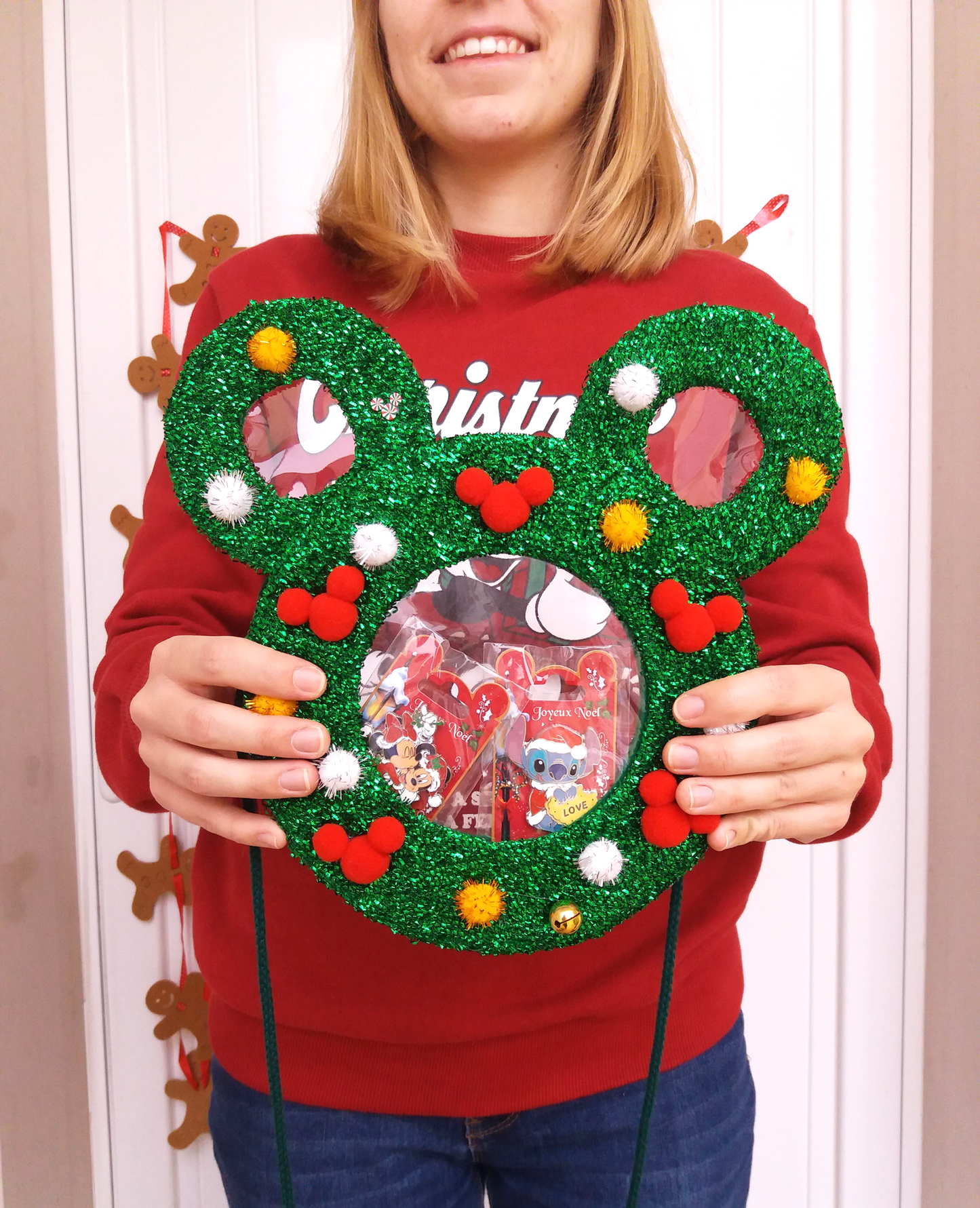Christmas Wreath Bag, Disney Christmas Holiday Purse