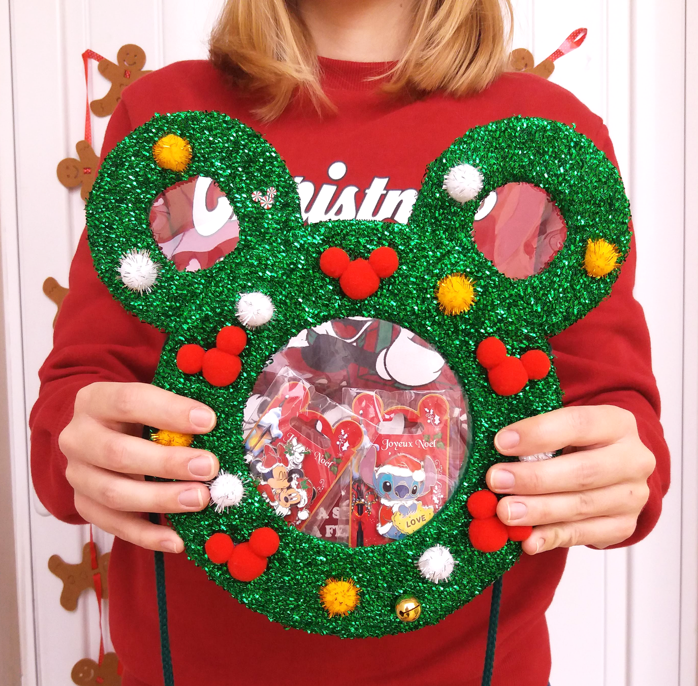 Christmas Wreath Bag, Disney Christmas Holiday Purse