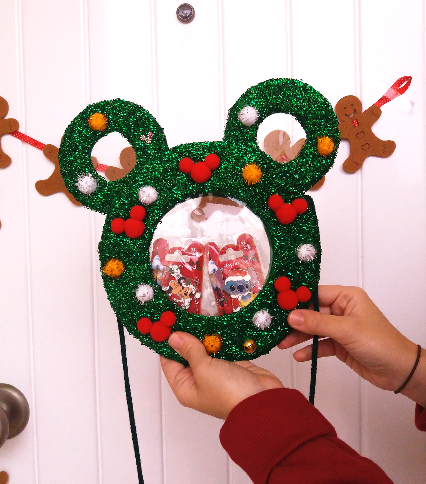 Christmas Wreath Bag, Disney Christmas Holiday Purse
