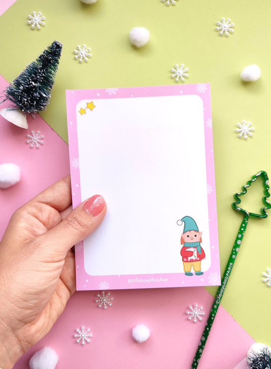 Gingerbread Mickey and Minnie A6 Notepad