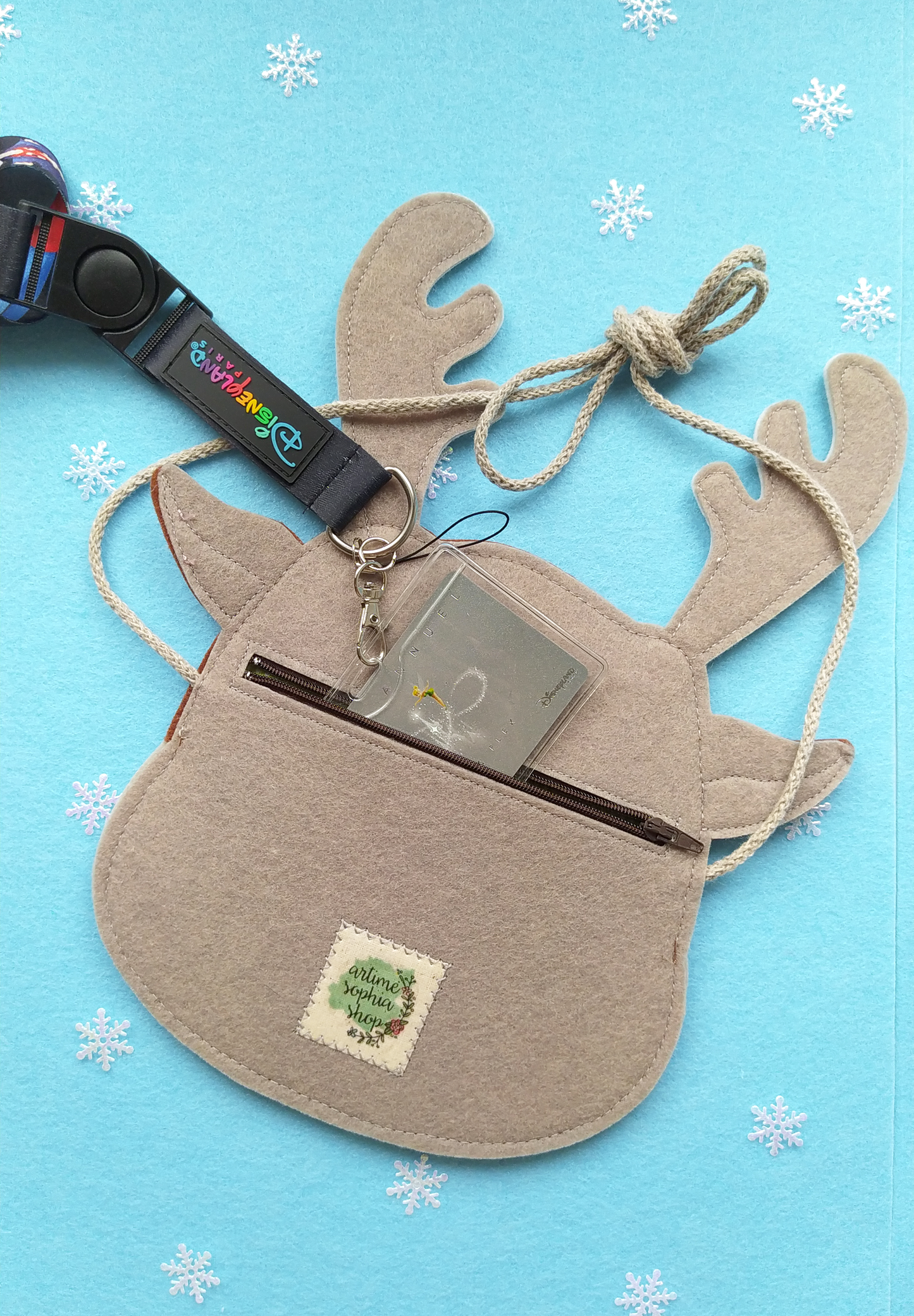 Frozen Olaf & Sven Felt Crossbody Bag – Handmade Disney Inspired Purse