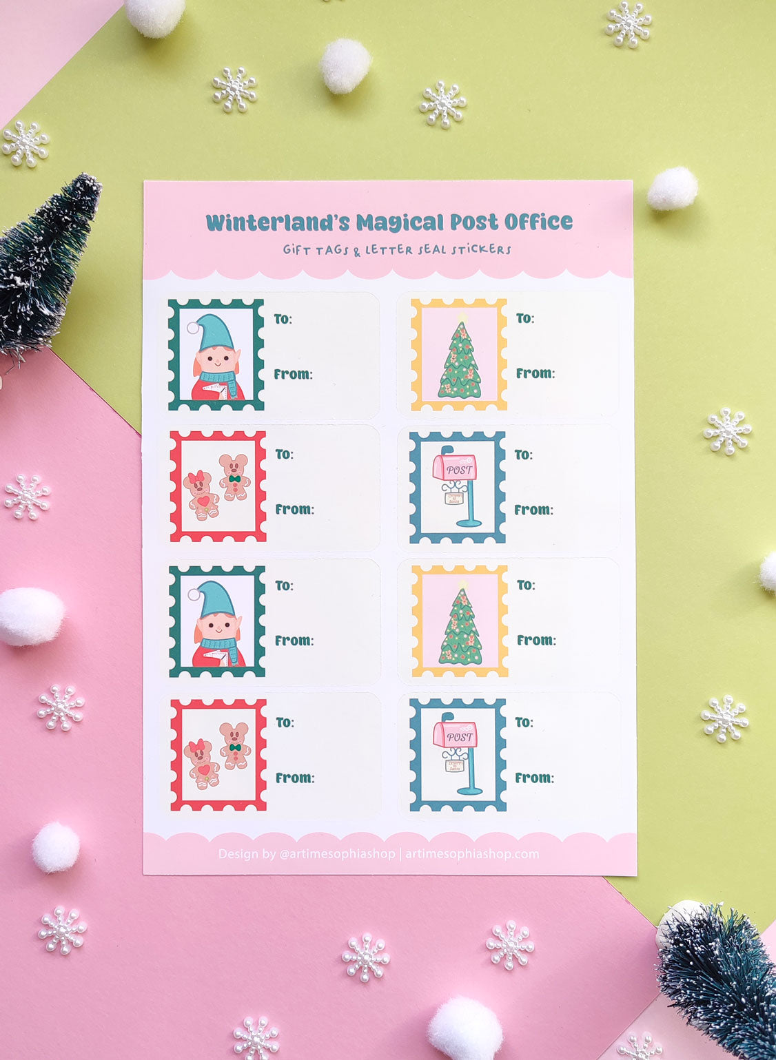 Winterland’s Gift Tags & Letter Seal Stickers