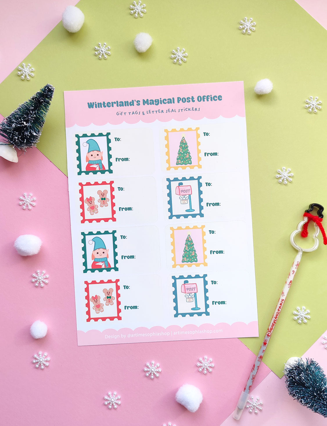 Winterland’s Gift Tags & Letter Seal Stickers