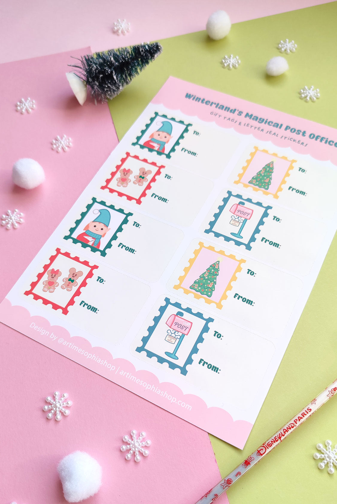 Winterland’s Gift Tags & Letter Seal Stickers