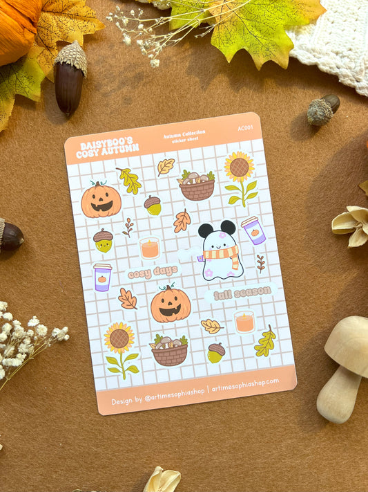Daisyboo’s Cosy Autumn Sticker Sheet
