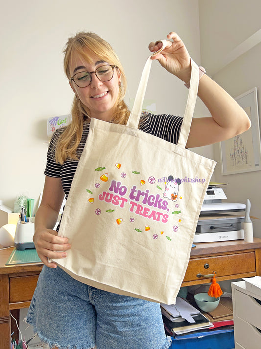 No Tricks, Just treats Tote Bag 🍬👻