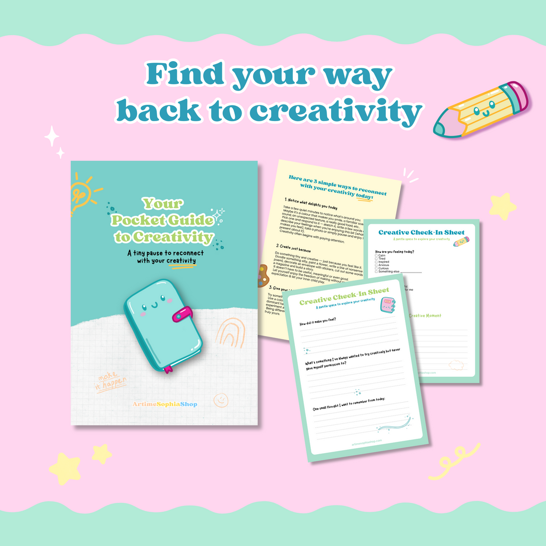 How to find your Creativity back - FREE Pocket Guide📒