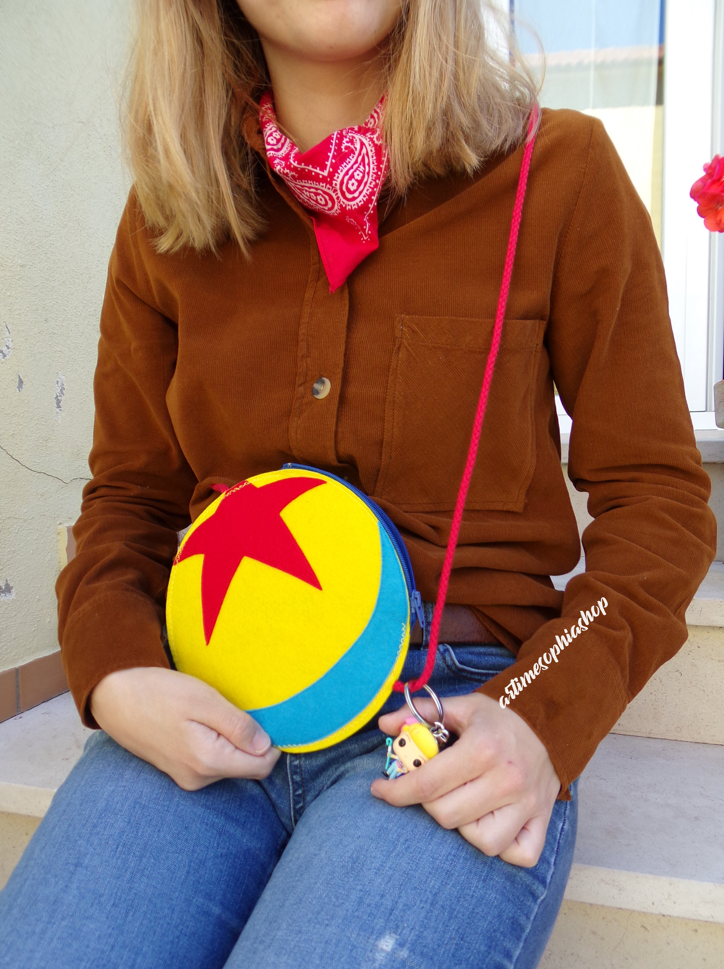 Felt Pixar Ball Crossbody Bag – Handmade Toy Story Inspired Purse