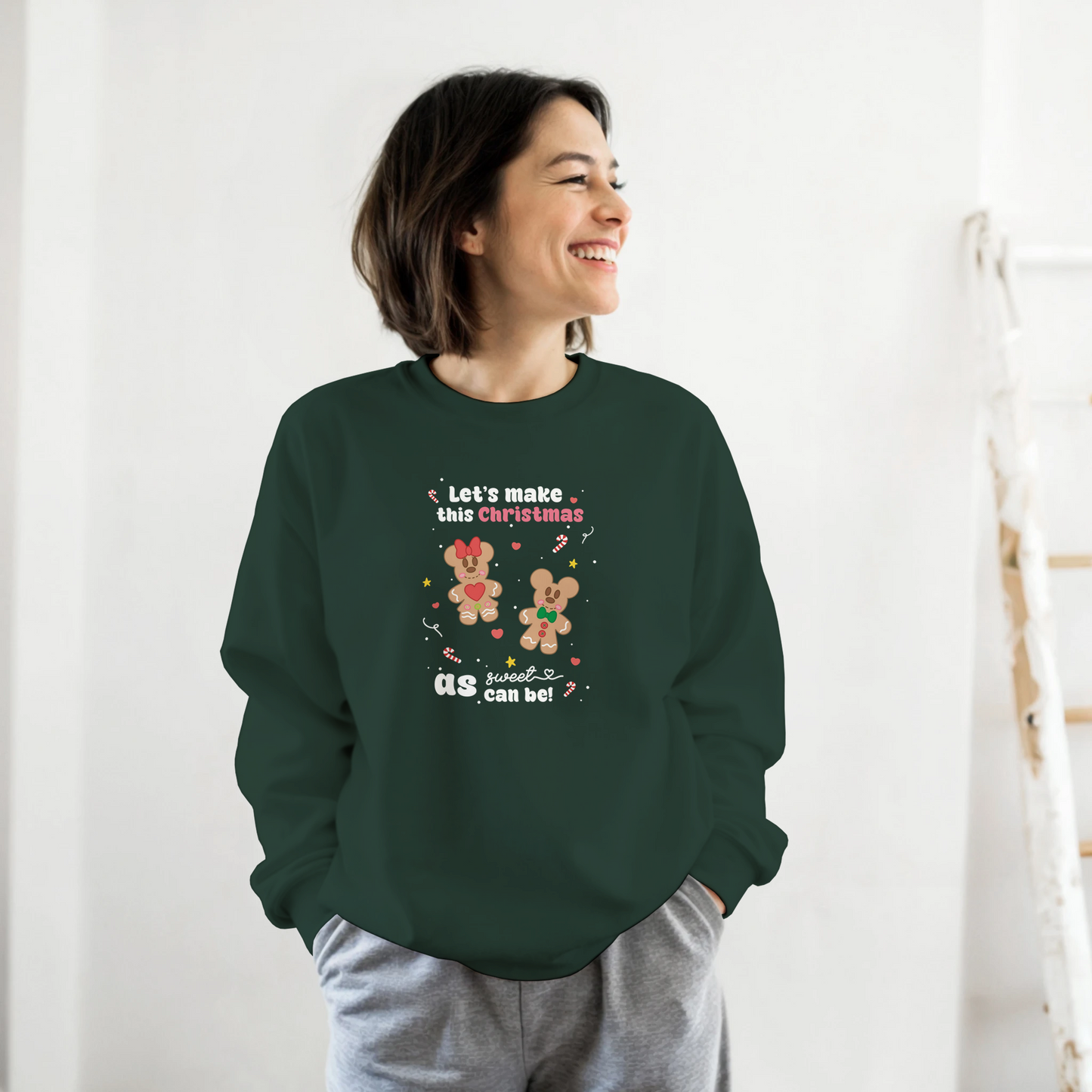 Gingerbread Mickey & Minnie Christmas Sweatshirt – Sweet holiday baking design