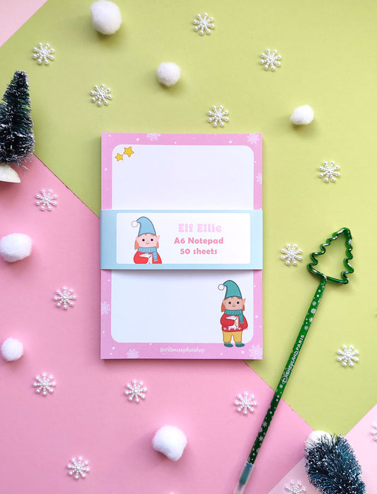 Gingerbread Mickey and Minnie A6 Notepad