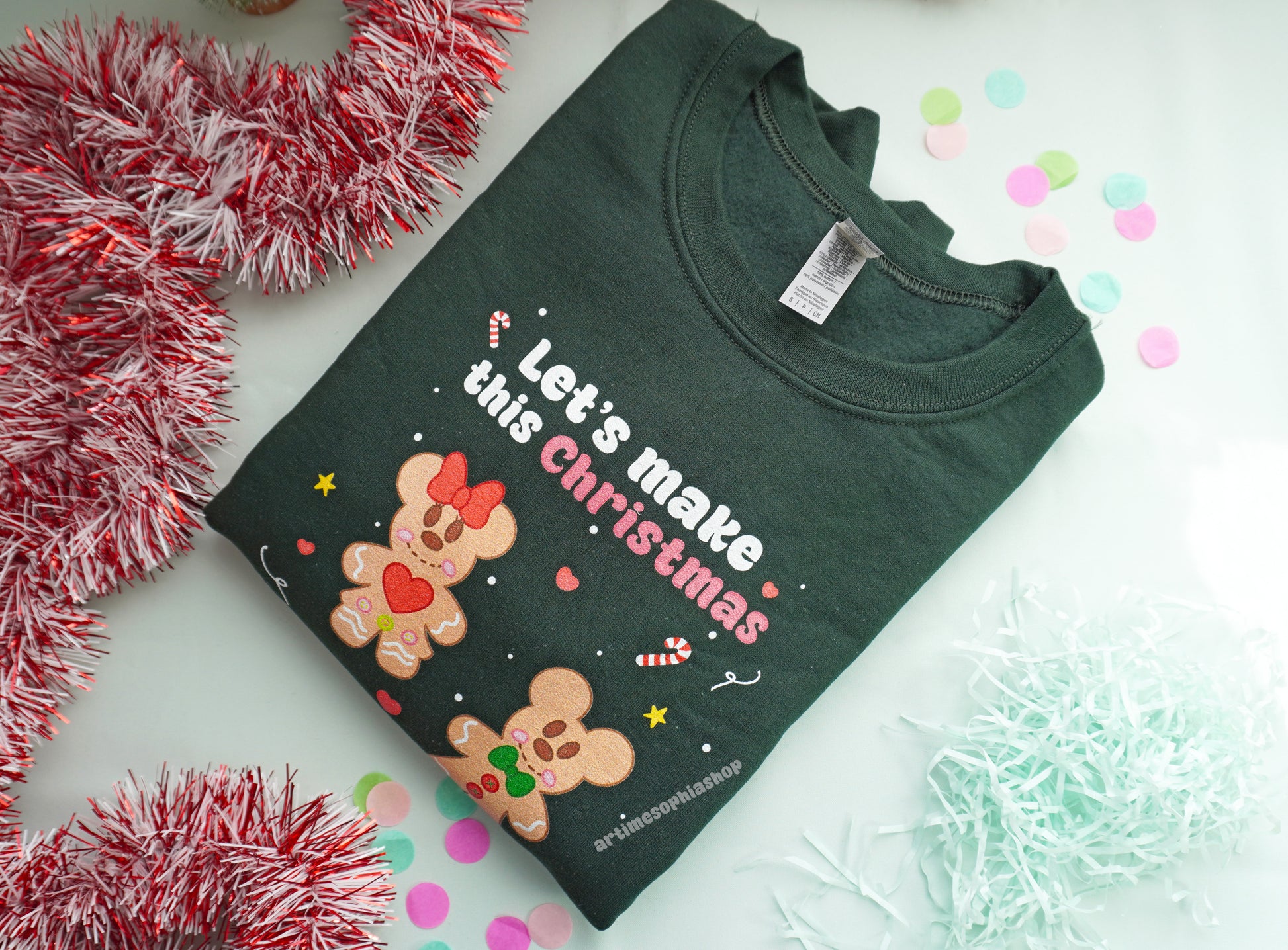 Gingerbread Mickey & Minnie Christmas Sweatshirt – Sweet holiday baking design