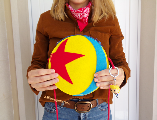 Handmade Pixar ball crossbody bag