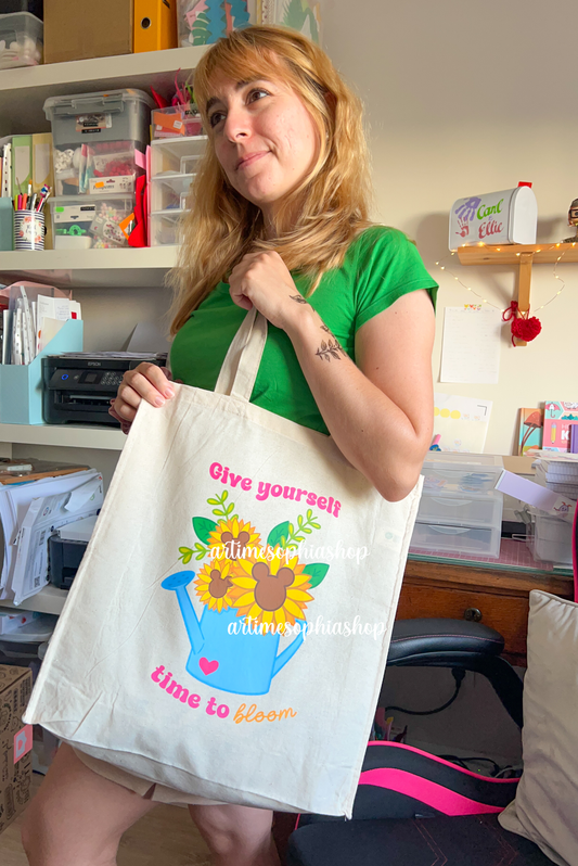 Give Yourself Time to Bloom Tote Bag
