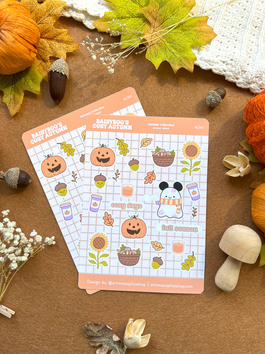 Daisyboo’s Cosy Autumn Sticker Sheet