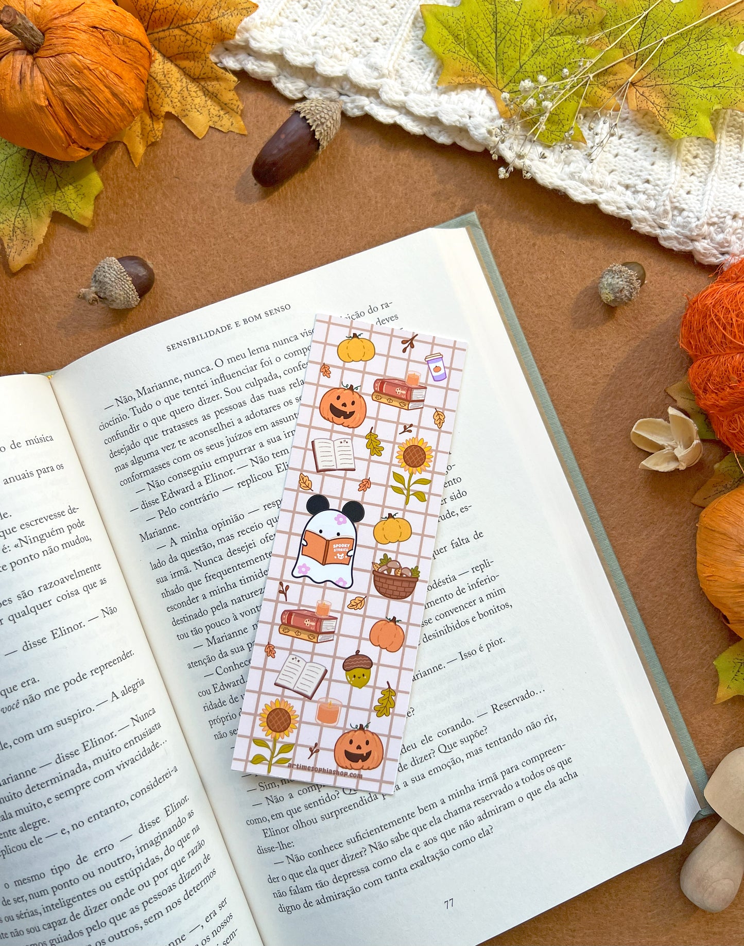 Cosy Autumn Bookmark – Daisyboo Collection