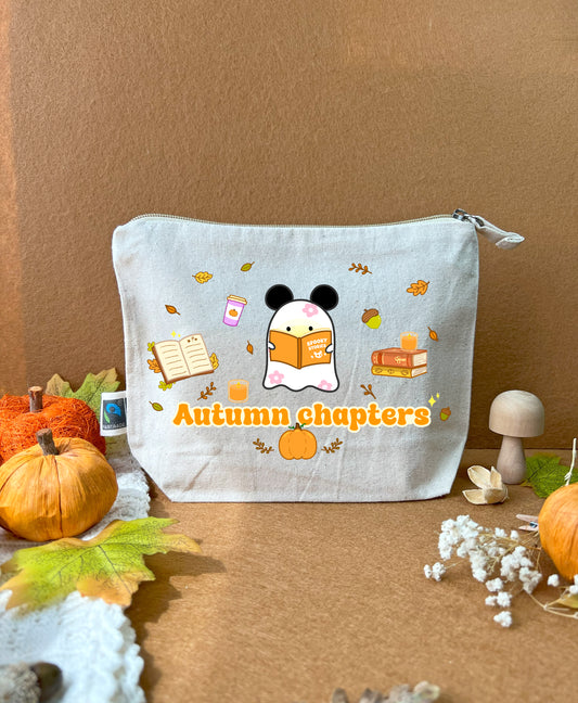 Autumn Chapters Pouch – Cosy Bookish Bag