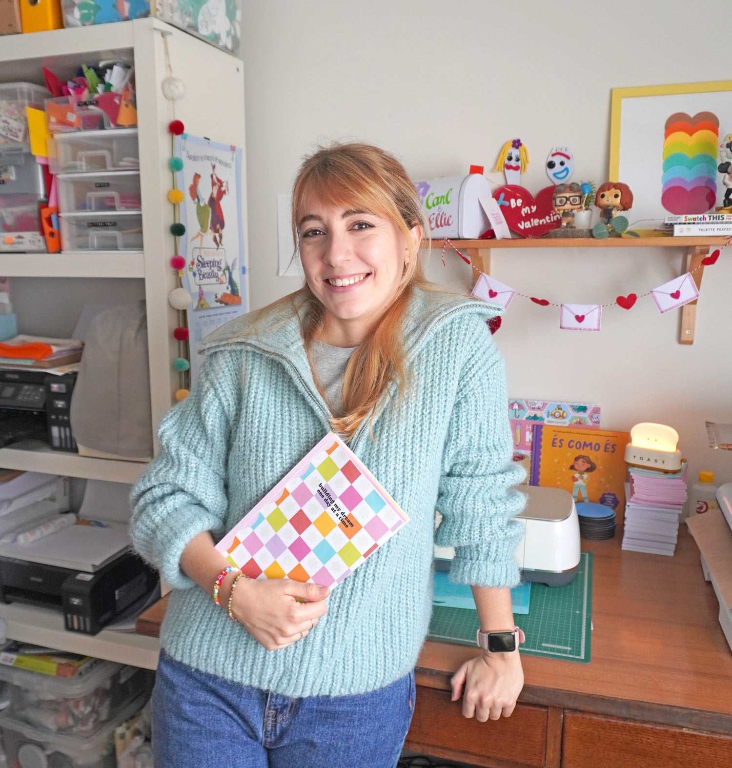 Sofia smiling in her studio from ArtimeSophiaShop
