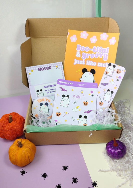 Handmade Stationery spooky mystery boxes with Halloween-themed from ArtimeSophiaShop